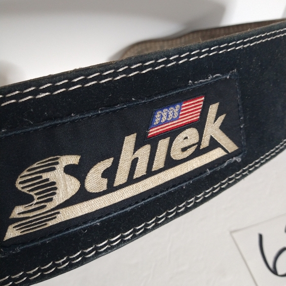 Schiek Sport Leather Competition Power Lifting Belt Weightlifting Gym - Picture 2 of 5